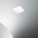 Recessed luminaire SAMBA SQUARE, IP20, GU10, plaster, paintable, opening 7 x 7cm