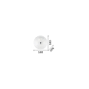 Ideal Lux Plafondarmatuur SHELL 4-vlams E27 IP20, barnsteen, messing