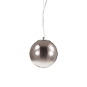 Pendelarmatuur MAPA D30 E27 IP20, chroom, helder
