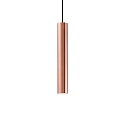 Pendant luminaire LOOK, IP20, � 6cm, incl. GU10 MR16 28W 3000K, copper