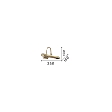 Ideal Lux Schilderijverlichting RETR� 2-vlams, kantelbaar E14 IP20, gepolijst