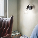 Ideal Lux Wandarmatuur EDISON roteerbaar, kantelbaar E27 IP20, zwart