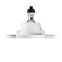 Ideal Lux Inbouwarmatuur SAMBA SQUARE stijf, overschilderbaar GU10 IP20, wit, overschilderbaar dimbaar