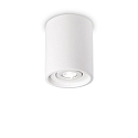 Ceiling luminaire OAK ROUND, IP20, � 13.5cm, GU10, pivotable, plaster, white