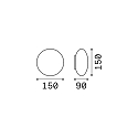 Ideal Lux Wandarmatuur voor buitenshuis BUBBLE G9 IP54, wit mat