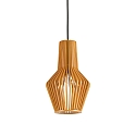 Pendelarmatuur CITRUS-1 kantelbaar E27 IP20, hout, zwart