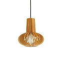 Pendelarmatuur CITRUS-2 kantelbaar E27 IP20, hout, zwart