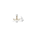 Ceiling luminaire TRIUMPH, 8 flames, � 92cm, E27