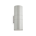 Outdoor wall luminaire GUN BIG, Up/Down, IP54, 2x E27, aluminium, grey