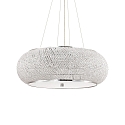 Pendelarmatuur PASHA 14-vlams E14 IP20, chroom