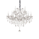 Chandelier NAPOLEON, 12 flames, � 60cm, E14, chrome