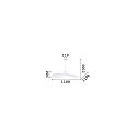 Pendant luminaire MADAME, � 110cm, E27, hat deign shade from satin fabric