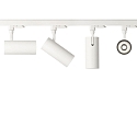Ideal Lux 3-fase spot SMILE CRi >80 voor BAP, instelbaar IP20, wit 