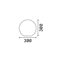 Ideal Lux Staande armatuur voor buiten SOLE � 30CM baalvormig E27 IP65 / IP44, opaalwit dimbaar