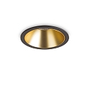 Recessed LED luminaire GAME ROUND, IP20, 11W 3000K 850lm 36�, black / gold reflector