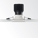 Ideal Lux Recessed LED luminaire GAME SQUARE, IP20, 11W 3000K 850lm 36�, white / white reflector