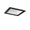 Recessed LED luminaire GAME SQUARE, IP20, 11W 3000K 850lm 36�, black / white reflector