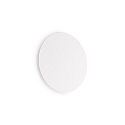 LED wall luminaire COVER ROUND, � 15cm, 11W 3000K 950lm, indirect, white / opal