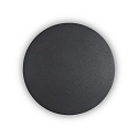 LED wall luminaire COVER ROUND, � 20cm, 11W 3000K 1100lm, indirect, black / opal
