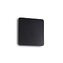 LED wall luminaire COVER SQUARE, 15 x 15cm, 9W 3000K 950lm, indirect, black / opal