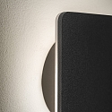 Ideal Lux Wandarmatuur COVER SQUARE indirect IP20, opaal, zwart, gepoedercoat