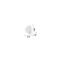 Ideal Lux LED wall / ceiling luminaire GINGLE AP D40, direct / indirect, 34W 3000K 3550lm