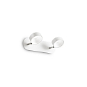 Wand- en plafondarmatuur OBY 2-vlams IP20, wit