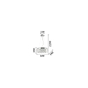 Ideal Lux Pendant luminaire AUDI-80, 8 flames, � 50cm, incl. 8X G9 28W 2700K, smoked glass / chrome / glass balls
