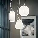 Ideal Lux Pendelarmatuur ORIGAMI 3-vlams E27 IP20, wit