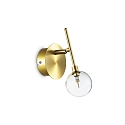 Wand- en plafondarmatuur MARACAS 1-vlams G4 IP20, helder, messing geborsteld