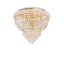 Plafondarmatuur DUBAI 6-vlams E14 IP20, messing