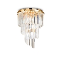 Plafondarmatuur CARLTON 12-vlams E14 IP20, goud