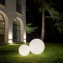 Ideal Lux Outdoor ball luminaire DORIS, IP44, E27 max. 60W, plastic in granite look, � 30cm