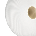 Ideal Lux Pendant luminaire ARIZONA, 5 flames, � 50cm, incl. 5x GX53 3000K, satined brass / white