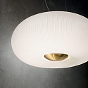 Ideal Lux Pendant luminaire ARIZONA, 5 flames, � 50cm, incl. 5x GX53 3000K, satined brass / white