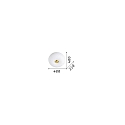 Ideal Lux Plafondarmatuur ARIZONA 3-vlams GX53 IP20, wit, Messing gesatineerd