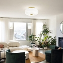 Ideal Lux Ceiling luminaire ARIZONA , 5 flames, � 50cm, incl. 5x GX53 3000K, satined brass / white