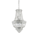 Pendelarmatuur DUBAI 10-vlams E14 IP20, chroom