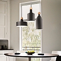 Ideal Lux Pendelarmatuur TRIADE-1 E27 IP20, goud, zwart mat, wit, gepoedercoat