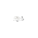 Ideal Lux Wand- en plafondarmatuur KAROL IP20, wit