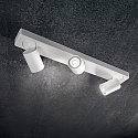 Ideal Lux Wand- en plafondarmatuur RUDY 3-vlams, draaibaar, roteerbaar GU10 IP20, wit, gepoedercoat