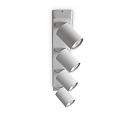 Wall / Ceiling luminaire RUDY, 4 flames, GU10, adjustable, white