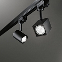 Ideal Lux 3-fase spot MOUSE TRACK draaibaar, roteerbaar, incl. 3-fase adapter GU10 IP20, zwart