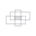Ideal Lux LED wall / ceiling luminaire FRAME-1, 41 x 62.5cm, 31W 3000K 2200lm, matt white