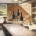 Ideal Lux Pendelarmatuur HOLLY 1-vlams E27 IP20, zwart, gepoedercoat