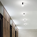 Ideal Lux Ceiling luminaire PETIT, incl. E27 globe �9.5cm 8W 3000K, black