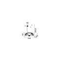 Ideal Lux Pendelarmatuur MINOR ROUND 5-vlams GX53 IP20, zwart, gepoedercoat