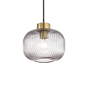 Pendelarmatuur MINT-2 E27 IP20, rookkleuren, Messing gesatineerd