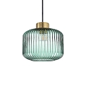 Pendelarmatuur MINT-2 E27 IP20, mintgroen, Messing gesatineerd