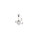 Pendelarmatuur MINT-2 E27 IP20